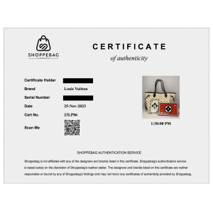 Authentication Certificate 23LP06