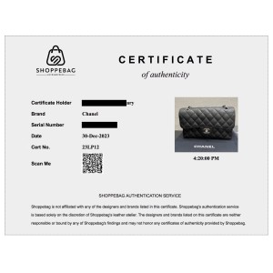 Authentication Certificate 23LP12