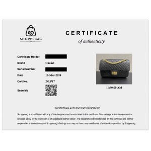Authentication Certificate 24LP17