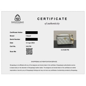 Authentication Certificate 24LP20
