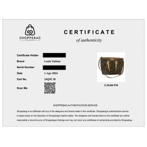 Authentication Certificate 24QSC18
