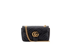 GUCCI GG Marmont Small (width 26 cm), Shoulder Bag, Gold Hardware