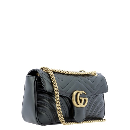 GUCCI GG Marmont Small (width 26 cm), Shoulder Bag, Gold Hardware