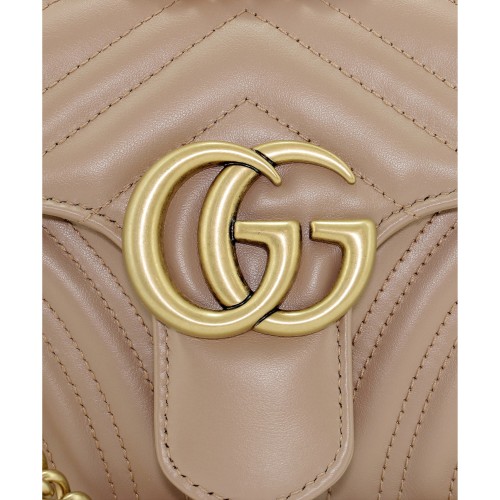 GUCCI GG Marmont Shoulder Bag, Gold Hardware