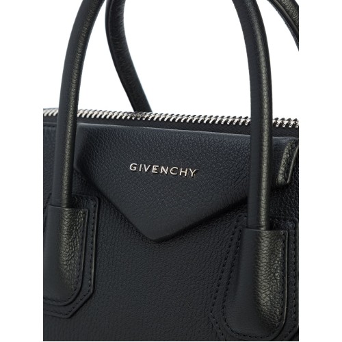 GIVENCHY Antigona Medium Top Handle Bag, Silver Hardware