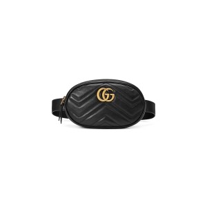 GUCCI GG Marmont Mini Belt Bag, Gold Hardware