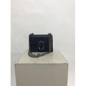 GUCCI Dionysus Mini Shoulder Bag, Silver Hardware