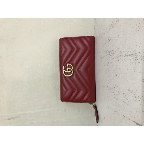 GUCCI GG Marmont Continental Wallet, Gold Hardware