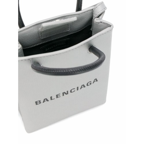 BALENCIAGA Crossbody Phone Pouch, Silver Hardware