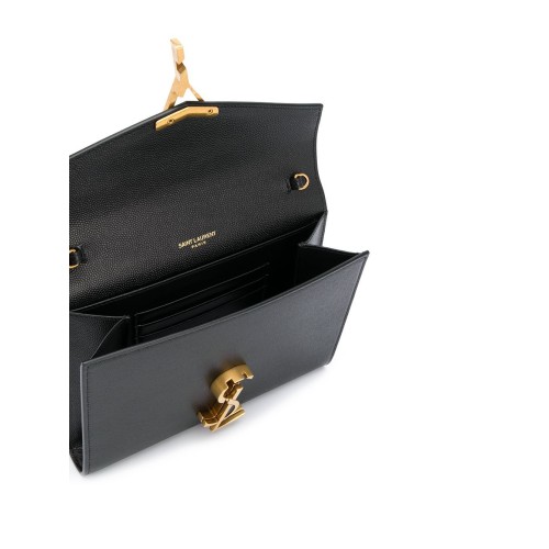 SAINT LAURENT Cassandra Chain Bag, small, gold hardware
