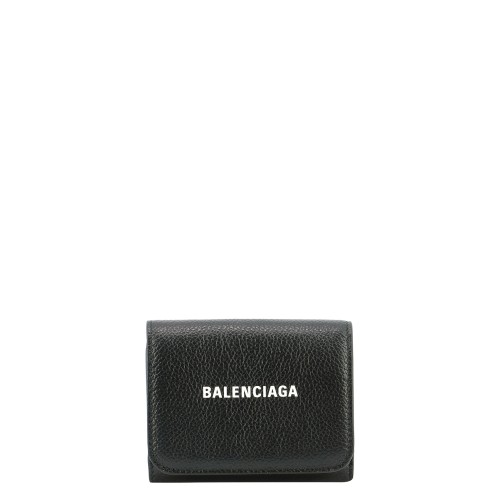 BALENCIAGA Cash Trifold Wallet, Gold Hardware