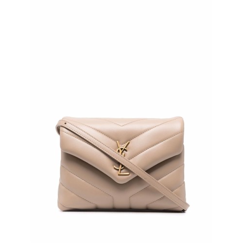 SAINT LAURENT Toy LouLou in quilted leather, Gold Hardware