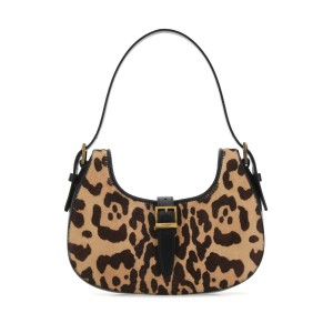 SAINT LAURENT Le Fermoir Leopard Print Bag GHW