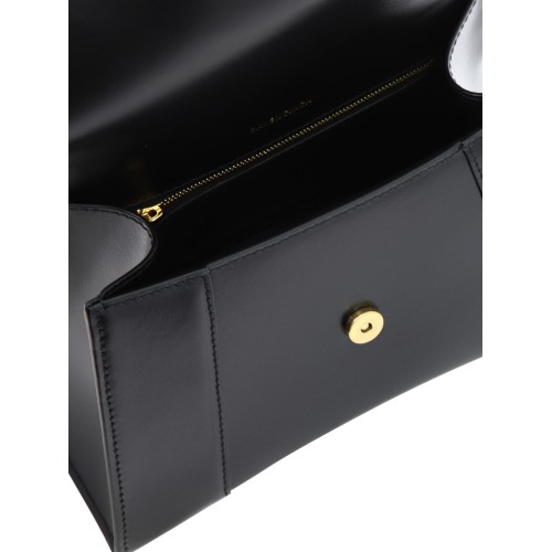 BALENCIAGA Hourglass Small (width 23 cm) Top Handle Bag, Gold Hardware