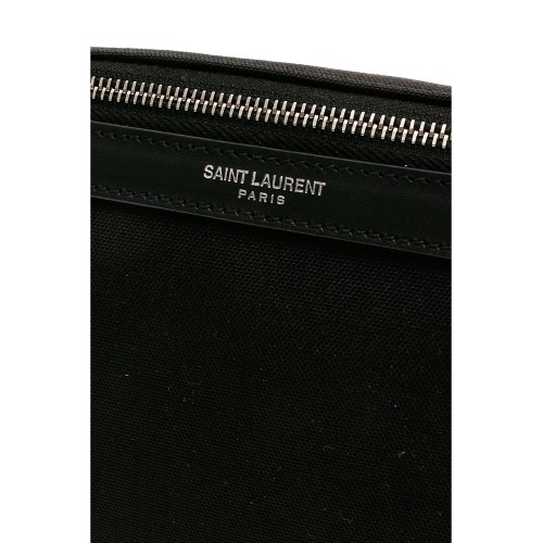SAINT LAURENT Belt Bag, Silver Hardware