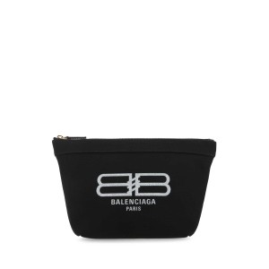 BALENCIAGA BB Logo Zipped Beauty Case GHW