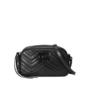 GUCCI GG Marmont Small Shoulder Bag, Lacquered Hardware