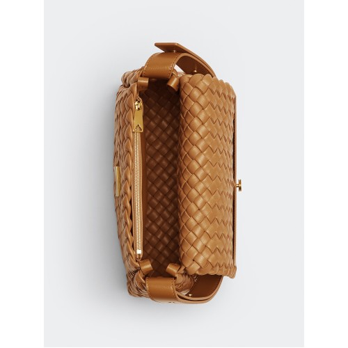 BOTTEGA VENETA Cobble Shoulder Bag, Gold Hardware