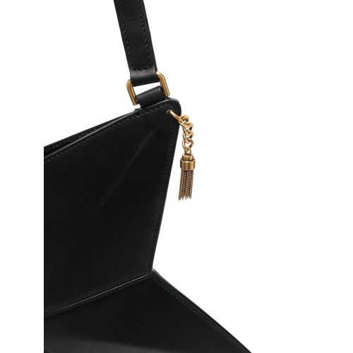 SAINT LAURENT Astro Tassel Shoulder Bag Gold Hardware