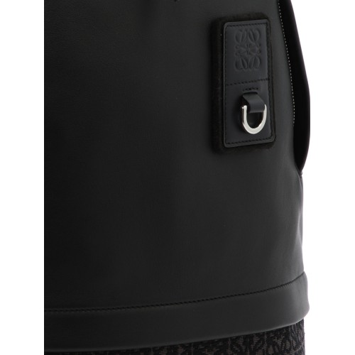 LOEWE Anagram Zipped Backpack, Silver Hardware