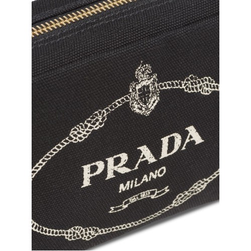 PRADA Cosmetic Pouch, Gold Hardware