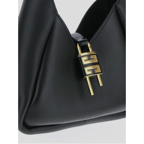 GIVENCHY G-Hobo Mini Shoulder Bag, Gold Hardware