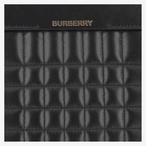 BURBERRY Catherine Medium Top Handle Bag, Gold Hardware