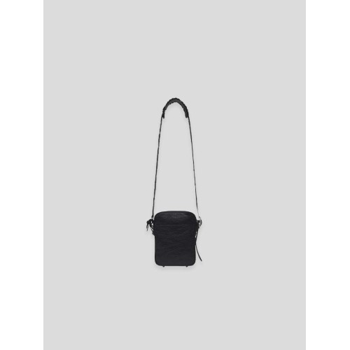 BALENCIAGA Le Cagole Small Shoulder Bag, Silver Hardware