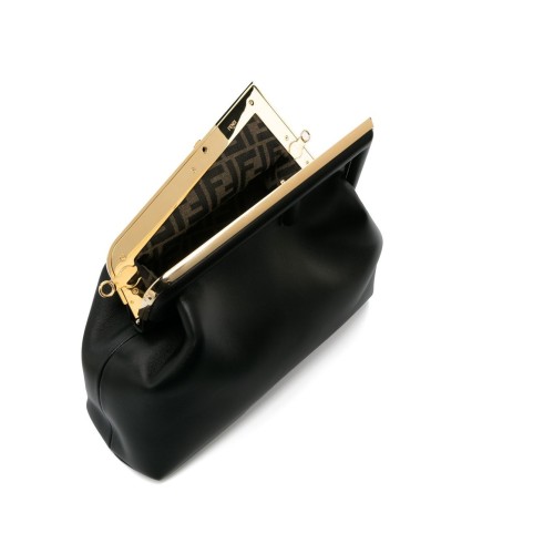 FENDI First Midi Clutch Two Way Bag, Gold Hardware
