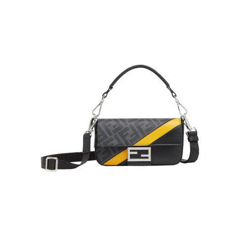 FENDI FF Baguette Phone Crossbody Bag, Silver Hardware