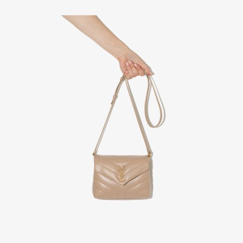 SAINT LAURENT Loulou Toy shoulder bag, gold hardware (1976719)