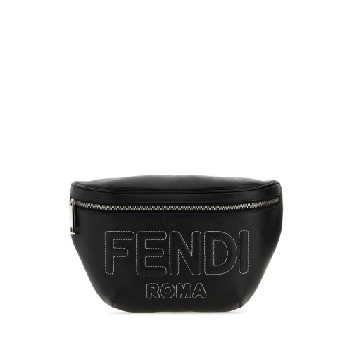 FENDI Logo Belt Bag, Silver Hardware