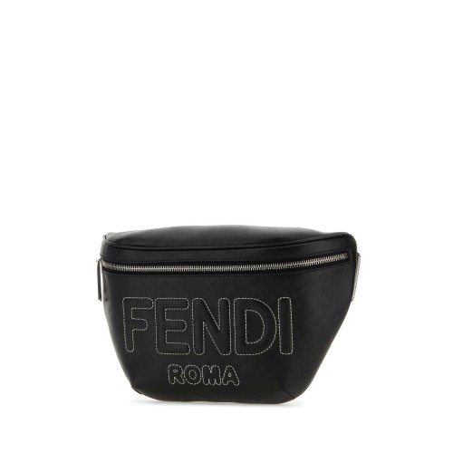 FENDI Logo Belt Bag, Silver Hardware