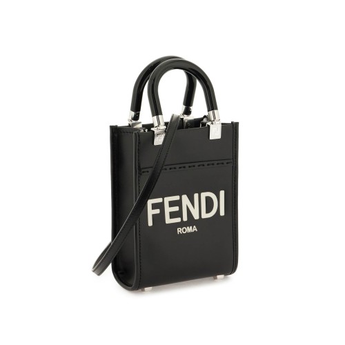 FENDI Sunshine Mini Shoulder Bag, Silver Hardware