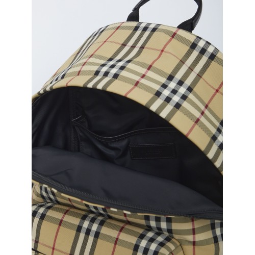 BURBERRY Check Backpack in Archive Beige