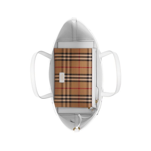 BURBERRY Check Pattern Tote Bag