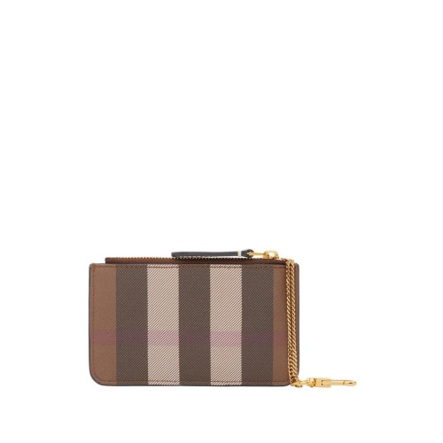 BURBERRY Zipped Pouch, Gold Hardware