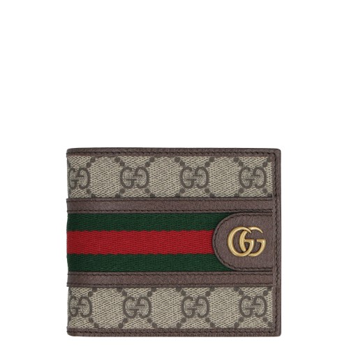 GUCCI Ophidia GG Supreme Wallet, Gold Hardware