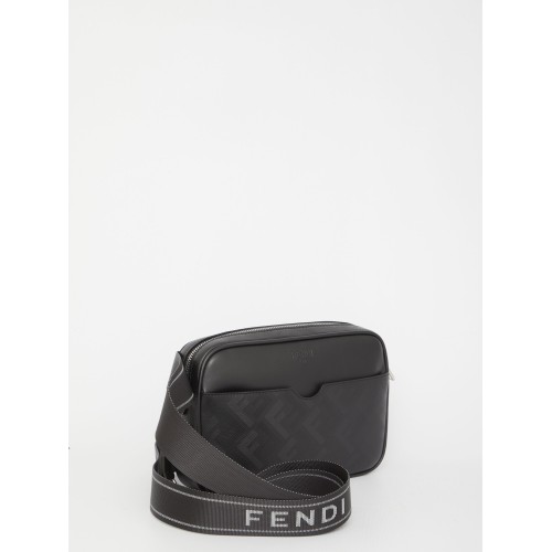 FENDI Logo Camera Bag, Silver Hardware