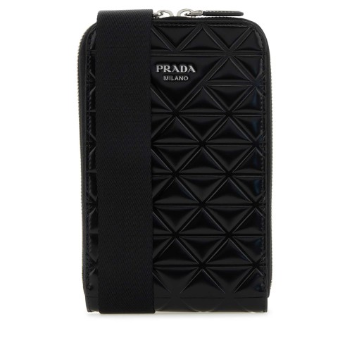 PRADA Leather Phone Case, Silver Hardware