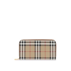BURBERRY Vintage Check Ziparound Long Wallet