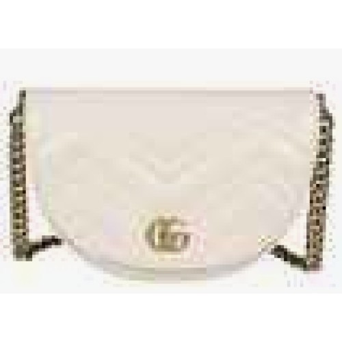 GUCCI GG Marmont Matelassé Shoulder Bag, Gold Hardware