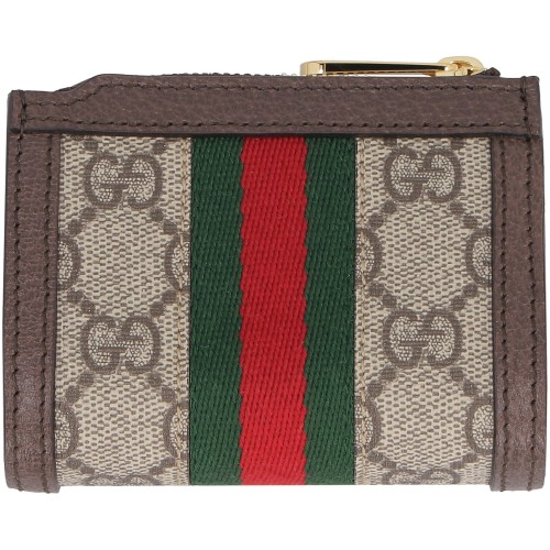 GUCCI Ophidia GG Supreme Wallet, Gold Hardware