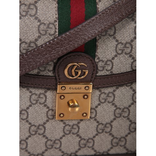 GUCCI Ophidia Small Top Handle Bag, Gold Hardware