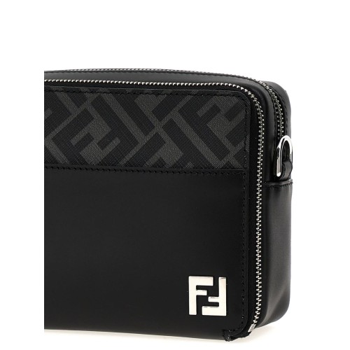 FENDI FF Organizer Camera Bag, Silver Hardware