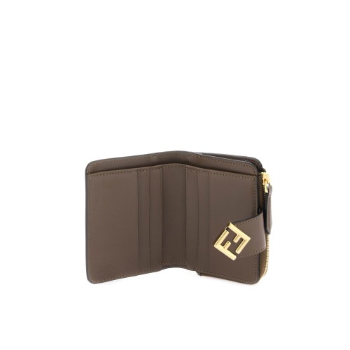 FENDI Compact Wallet, Gold Hardware