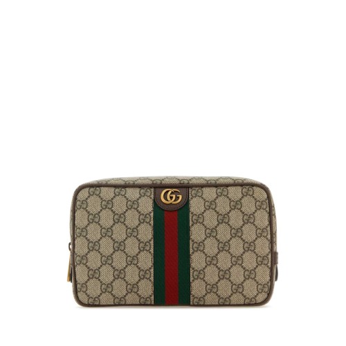 GUCCI Ophidia GG Wash Bag, Gold Hardware