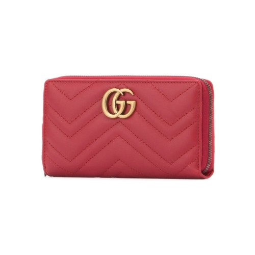 GUCCI GG Marmont Continental Wallet, Gold Hardware