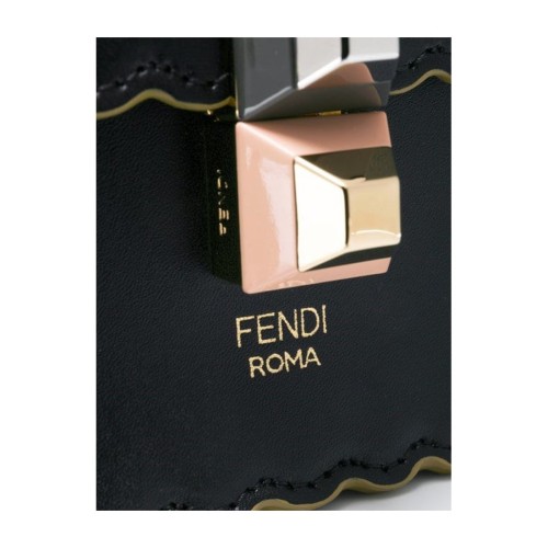FENDI Kan I Small Shoulder Bag, Gold Hardware