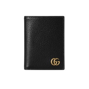 GUCCI GG Vertical Cardholder, Gold Hardware